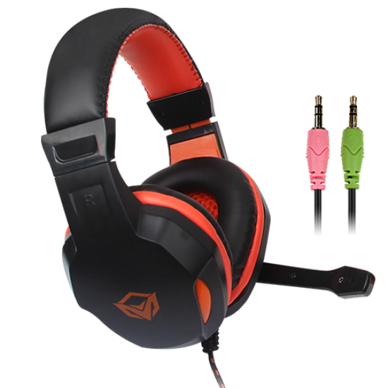 MeeTion MT-HP010 Scalable Noise-canceling Stereo Leather Wired Gaming Headset