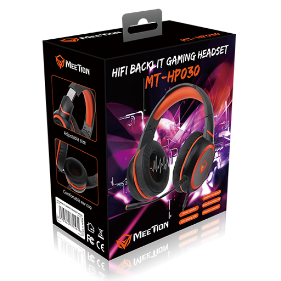 Meetion MT-HP030 HIFI 7.1 Gaming Headset Mic & LED Backlit