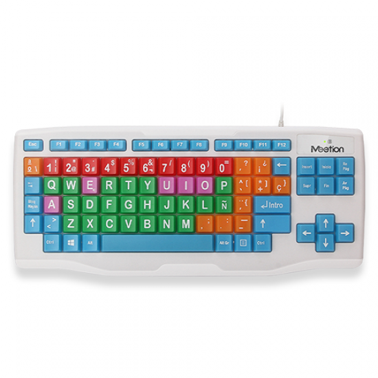 Meetion MT-K800 Colored Big Keys Kids Keyboard