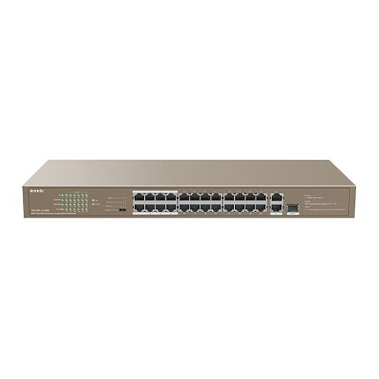 Tenda TEF1126P-24-250W 24FE+2GE/1SFP Rackmount Switch With 24-Port PoE