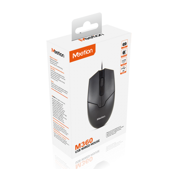 Meetion MT-M360 USB Wired Mouse